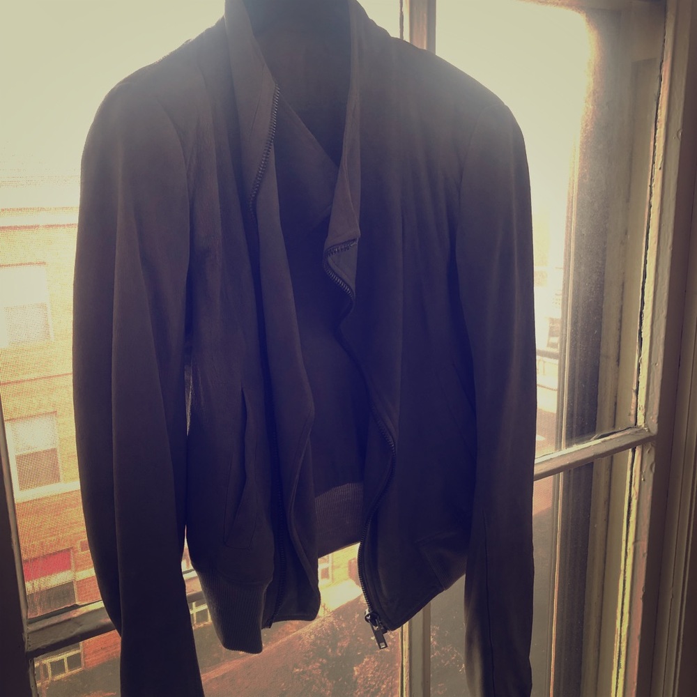 Rick Owens leather jacket